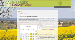 Desktop Screenshot of calenberger-landsommer.de