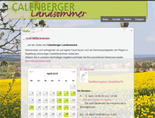 Tablet Screenshot of calenberger-landsommer.de